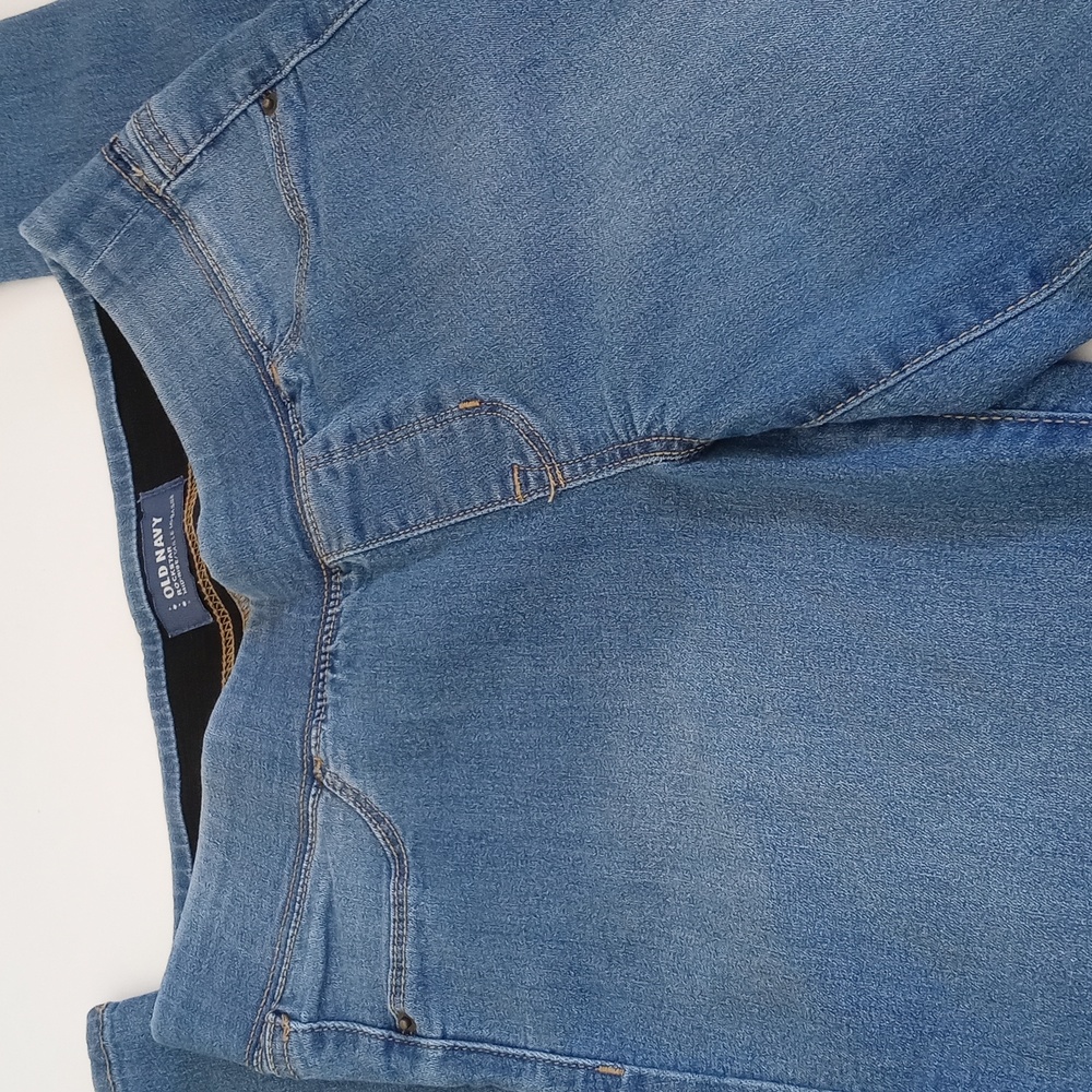 🌿Old Navy Women’s Blue Denim Mid Rise Slip On Jeans Jeggings Leggings 0 - Picture 4 of 8